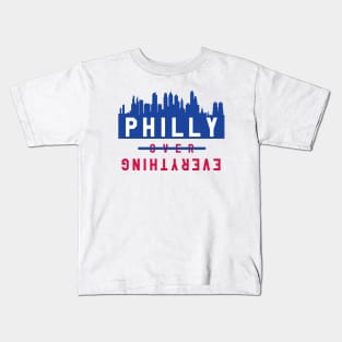 Philly over Everything - White/Blue Kids T-Shirt